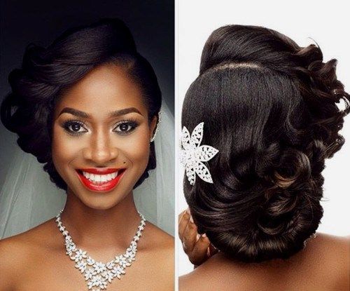 black bridemaid hairstyles